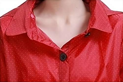 Ladies raincoat dress made from lightweight nylon | Red with white dots | Size 9-11
