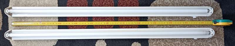 2 X 4ft 1.2m T8 fluorescent lights | Complete | SABS approved | 36W Osram Cool White tube