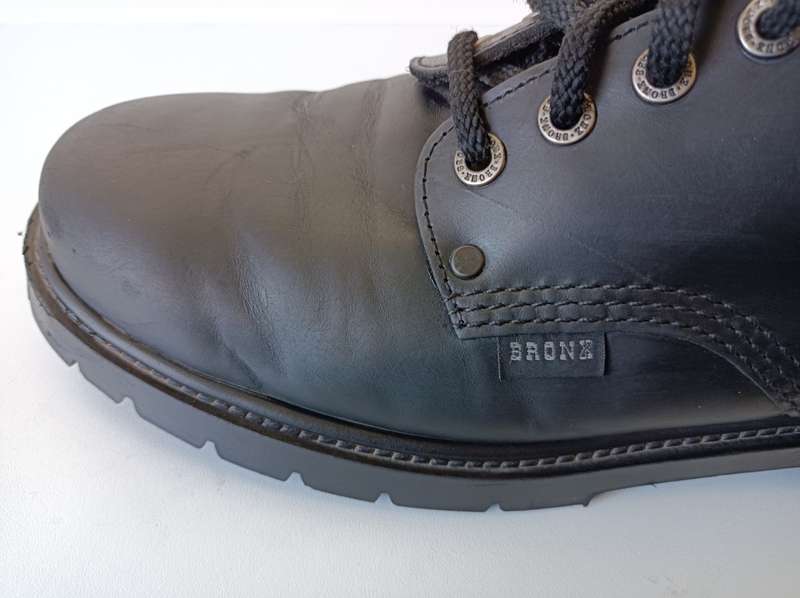 Bronx D1 Men`s Lace Up Shoe | Black genuine leather uppers | Size 10 UK