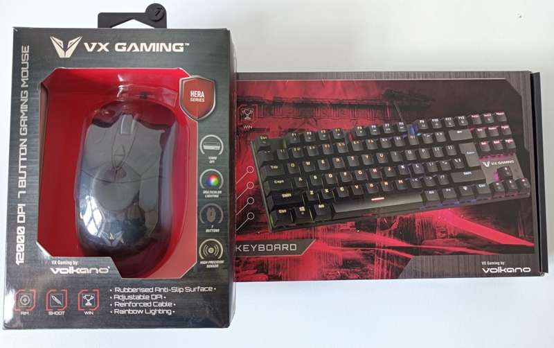 VX Gaming Keyboard and Mouse | RGB, 12000 DPI, Tenkeyless, Mechanical Switches
