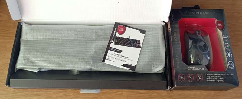 VX Gaming Keyboard and Mouse | RGB, 12000 DPI, Tenkeyless, Mechanical Switches