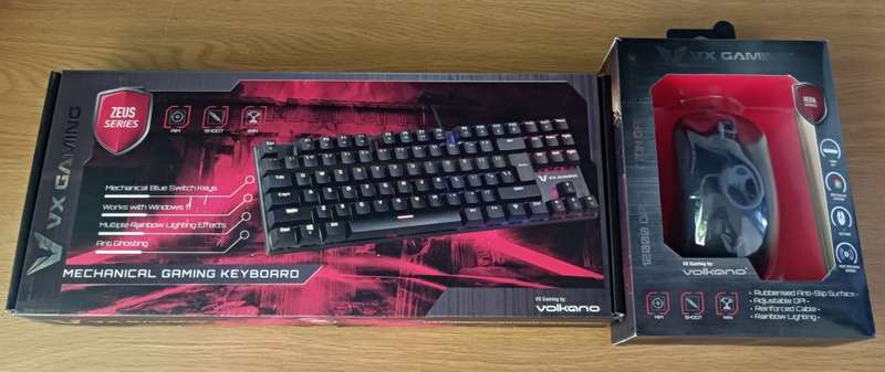 VX Gaming Keyboard and Mouse | RGB, 12000 DPI, Tenkeyless, Mechanical Switches