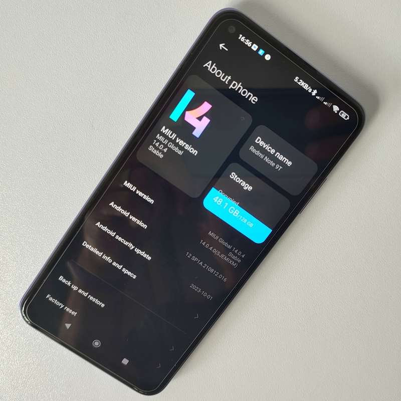 Xiaomi Redmi Note 9T 5G | 4GB RAM | 128GB Storage | Dual SIM | 48mp | In box like new