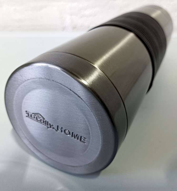 Thermos Flash 1Lt Double Wall Hot & Cold Bullet Flask with Antislip Rubber Grip