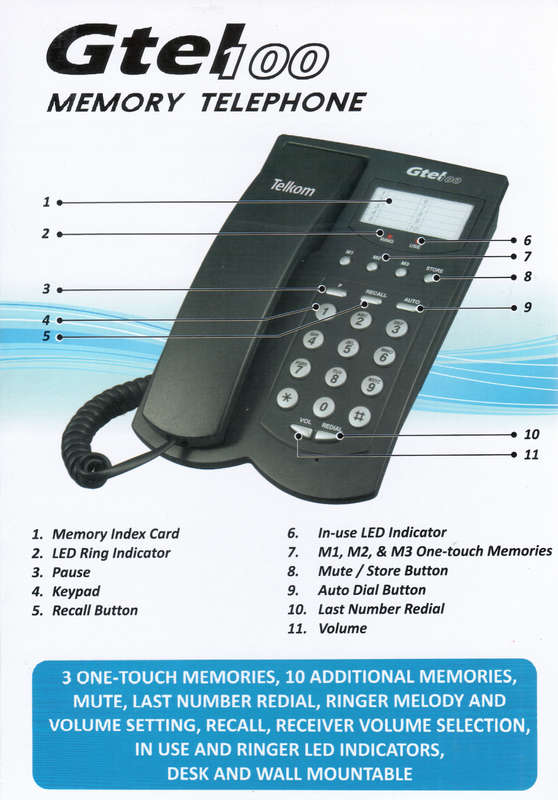 Gtel 100 Memory Phone | In box