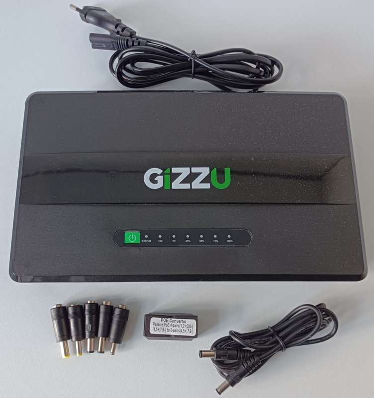 Gizzu 100W 46Wh 14400mAh Mini UPS with POE