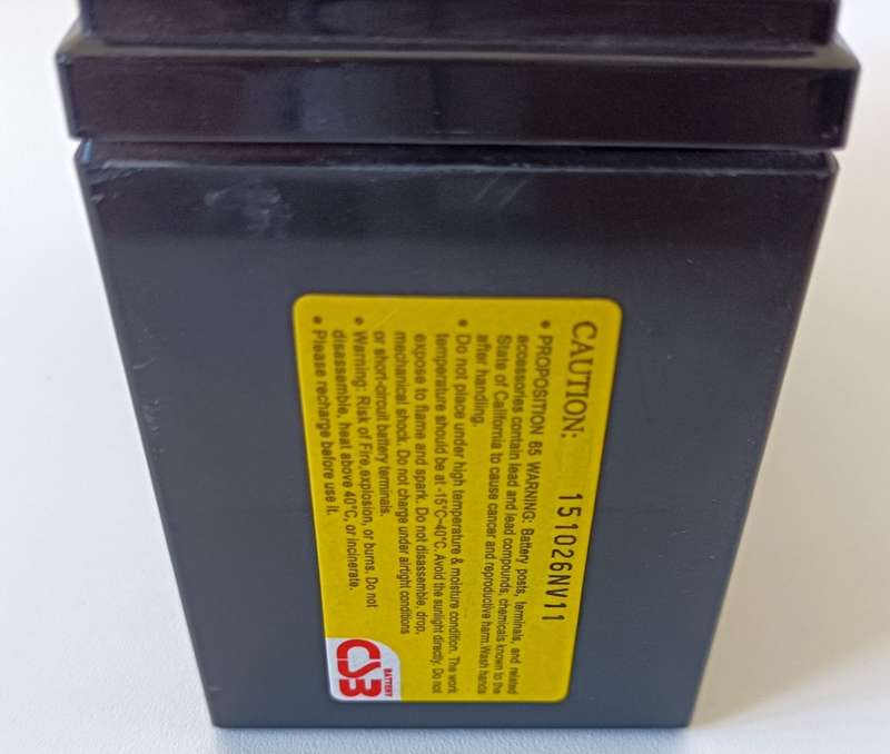 CSB HR1234W F2 Battery - 12V / 34W / 9AH - UPS / Alarm battery