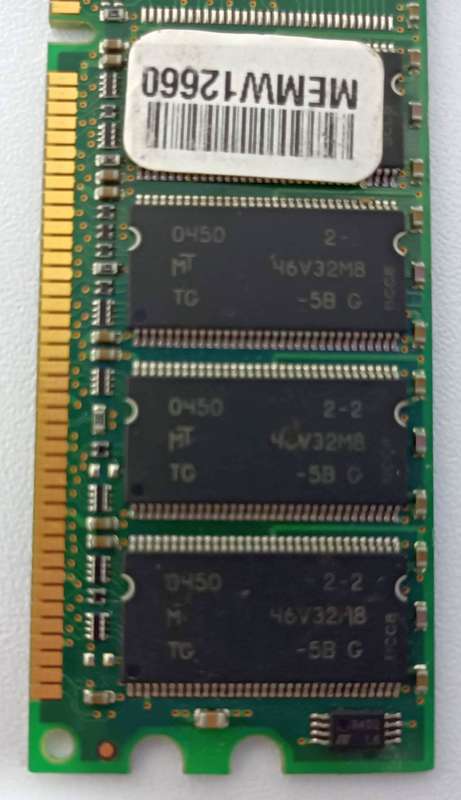 HP / Micron 256MB Module PC3200 400MHz CL3 Desktop DDR Memory