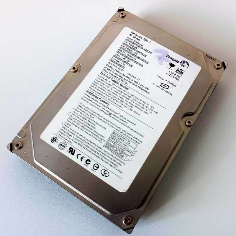 Seagate 40GB 7200.7 IDE PATA HDD Ultra ATA 100 hard drive