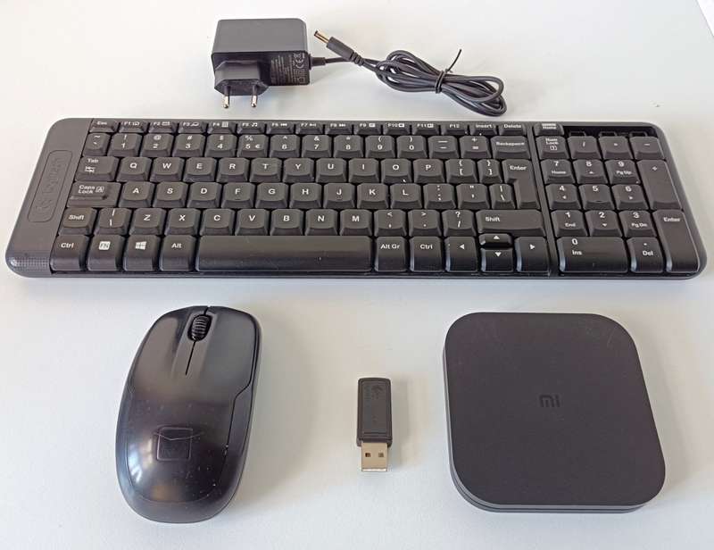 Xiaomi MI BOX S Ultra HD 4K + Logitech cordless keyboard and mouse