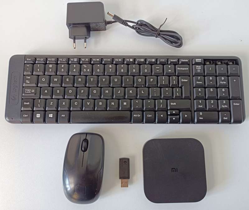 Xiaomi MI BOX S Ultra HD 4K + Logitech cordless keyboard and mouse