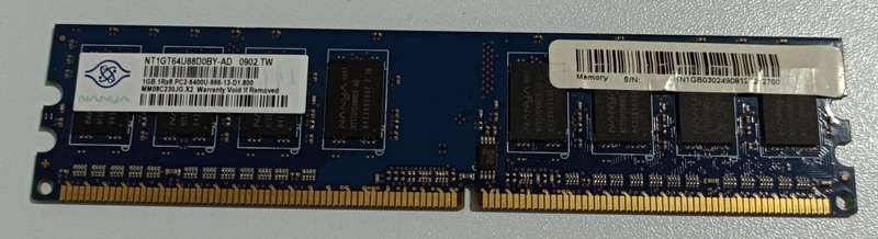 Nanya 1GB DDR2-666 PC6400 RAM