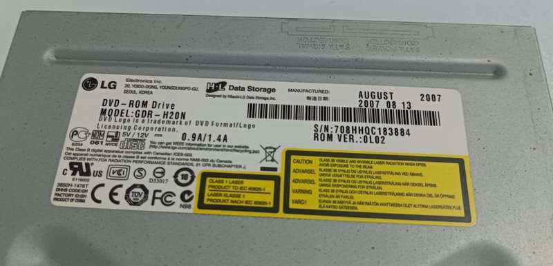 LG DVD-ROM with beige bezel