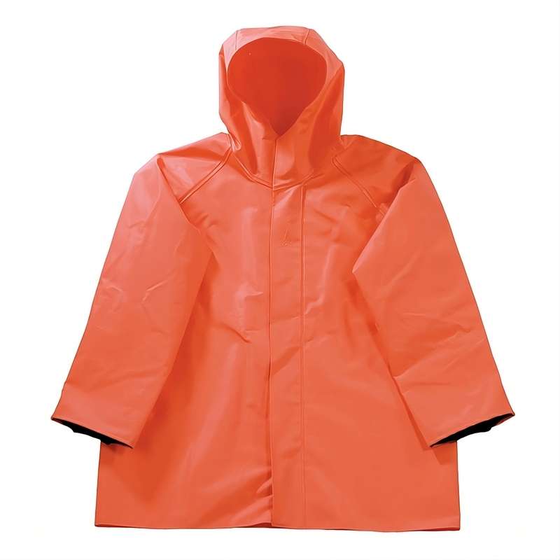 Rain jacket (2XL, Orange) 100% waterproof for fishing, motorcycle riding, garden work, farm work