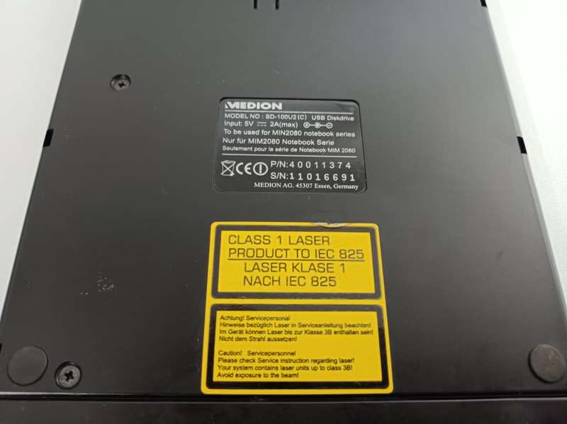 Medion external USB DVD-ROM/CD-RW combo drive