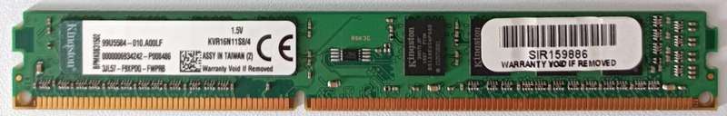 Kingston 4GB DDR3-1600 PC3-12800 RAM