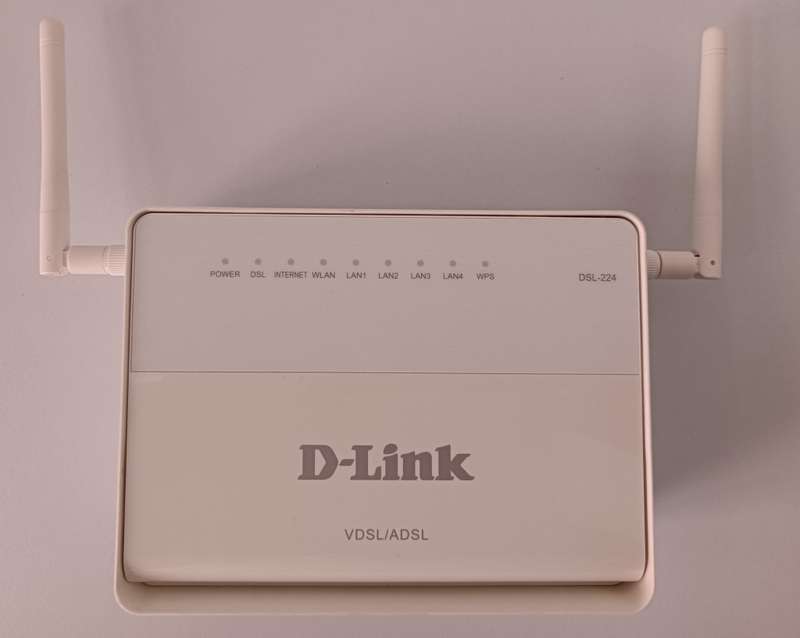 D-Link DSL-224 router ADSL/VDSL modem