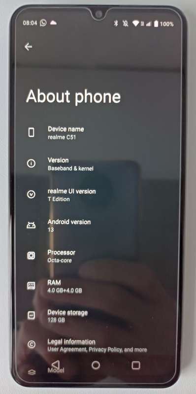 Realme C51 | In box, brand new, glass screen protector fitted, protective case included