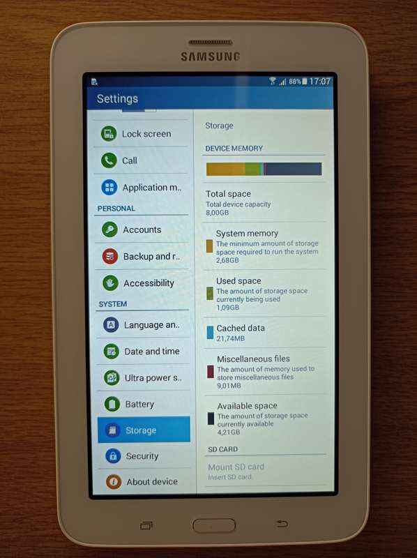 Samsung Galaxy Tablet 3 Lite | 7" WSVGA | 3.75G HSPA+ | In box like new