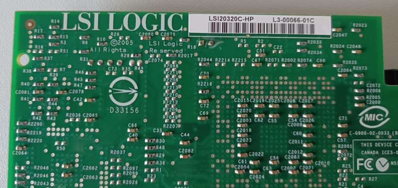 LSI LOGIC LSI20320C-HP 403051-001 64BIT 133MHZ PCI-X ULTRA320 SCSI HOST ADAPTER