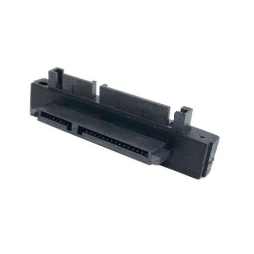 90 Deree Right Angled SATA 22Pin 7+15 Male to SATA 22P Female Extension Adapter