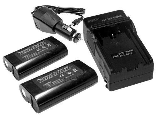 Kodak KLIC-8000 : Li-on rechargeble batteries & charger for Z range cameras | Free shipping