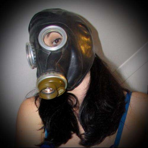 Genuine Soviet Black Russian Rubber Gas mask