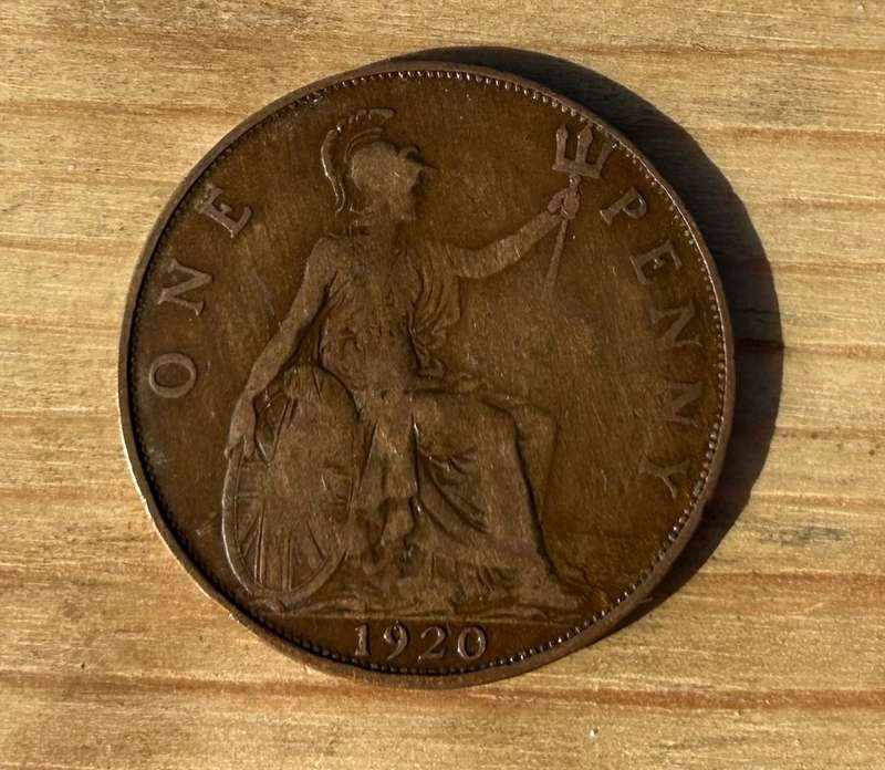 1920 British one penny