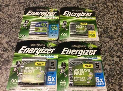 Enegizer AA and AAA