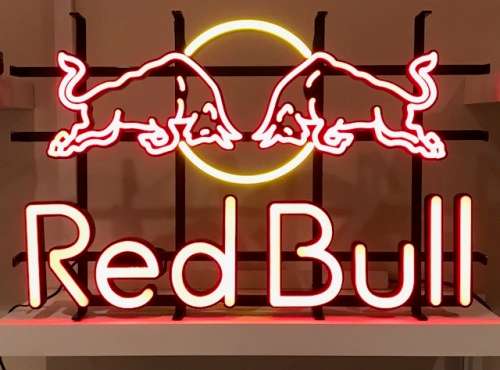 RED BULL NEON BAR WALL SIGN