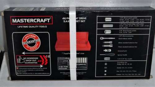 MASTER CRAFT 1/4  SOCKET SET