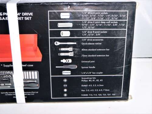MASTER CRAFT 1/4  SOCKET SET