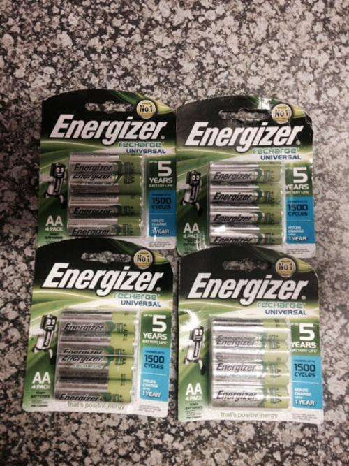 Energizer recharge universal batteries