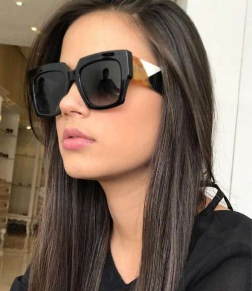 Original FENDI Women's Square Color block Sunglasses