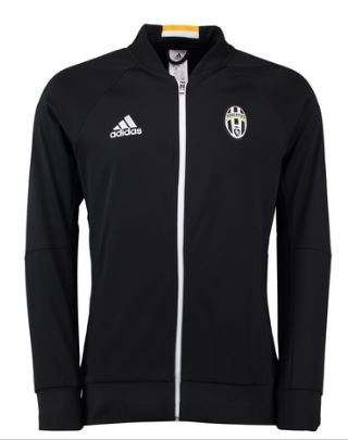 16-17 Juventus Black Anthem Jacket - Large