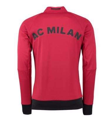 16-17 AC Milan Red Anthem Jacket - Medium