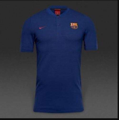 16-17 Barcelona Polo Golf Shirt Royal Blue - Large