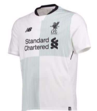 17-18 Liverpool Away Jersey White - Large