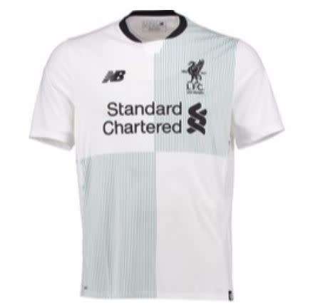 17-18 Liverpool Away Jersey White - Large