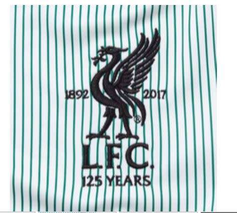 17-18 Liverpool Away Jersey White - Large