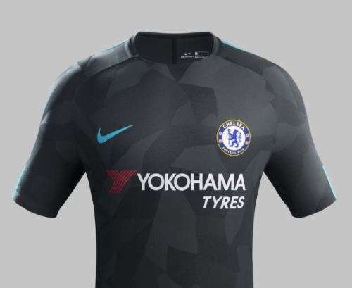 17-18 Chelsea Away Jersey Grey - Large