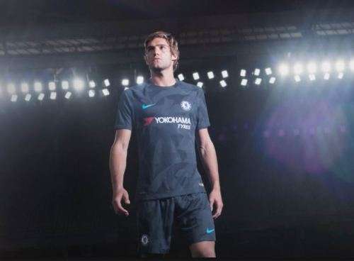 17-18 Chelsea Away Jersey Grey - Large