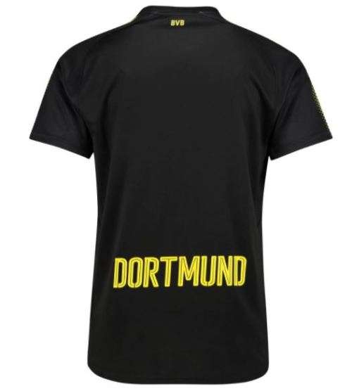 17-18 Borussia Dortmund Away Jersey Black - Large