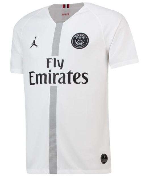18-19 PSG Away Jersey White Air Jordan - Large