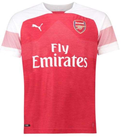 18-19 Arsenal Home Jersey Red/White - Medium