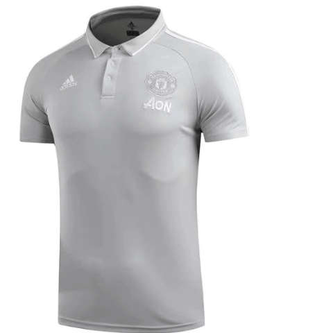 18-19 Manchester United Grey Polo - X Large