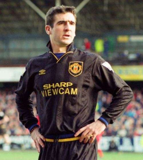93-95 Manchester United Away Jersey Black - XLarge (Retro)