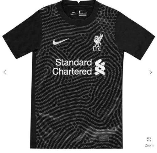 20-21 Liverpool Home Jersey Goalkeeper Black - Large