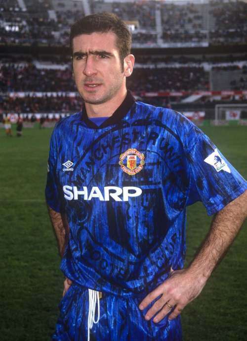 92-93 Manchester United Away Jersey Blue - XL (Retro)