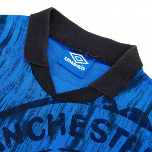 92-93 Manchester United Away Jersey Blue - XL (Retro)